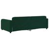 vidaXL Sof&aacute;-cama 90x200 cm veludo verde-escuro