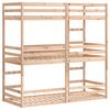 vidaXL Beliche triplo 75x190 cm madeira de pinho maci&ccedil;a