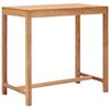 vidaXL Mesa de bar para jardim 110x60x105 cm madeira de teca maci&ccedil;a
