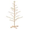 vidaXL &Aacute;rvore de Natal de Madeira com suporte Natural 125 cm
