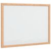 vidaXL Quadro branco magn&eacute;tico c/ estrutura em madeira de pinho maci&ccedil;o