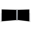 vidaXL Toldo lateral retr&aacute;til 100x1000 cm preto