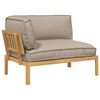 vidaXL Conjunto de Sof&aacute;s Liso Cinzento-acastanhado 133 x 92 x 69 cm