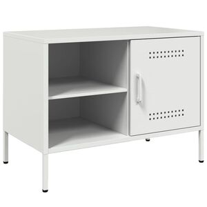vidaXL M&oacute;vel de TV 68x39x50,5 cm a&ccedil;o branco