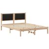 vidaXL Estrutura da Cama Preto 140 x 200 cm Madeira de Pinheiro S&oacute;lida