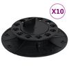 vidaXL P&eacute;s ajust&aacute;veis para pavimento 10 pcs 25-40 mm