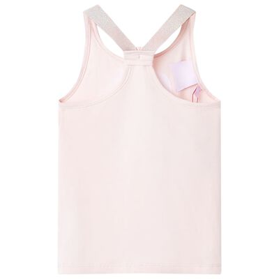 T-shirt de alças para criança rosa suave 92