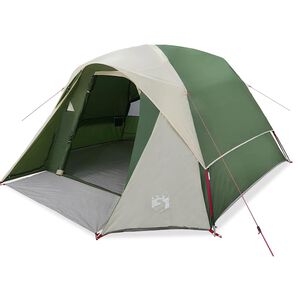 vidaXL Tenda de campismo cabana para 4 pessoas imperme&aacute;vel verde