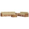 vidaXL Conjunto de Sof&aacute;s para Exterior 8 pcs Natural e Bege
