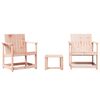 vidaXL 3 pcs conjunto lounge de jardim madeira de douglas maci&ccedil;a