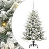vidaXL &Aacute;rvore de Natal Artificial Pr&eacute;-iluminada com Conjunto de Bolas