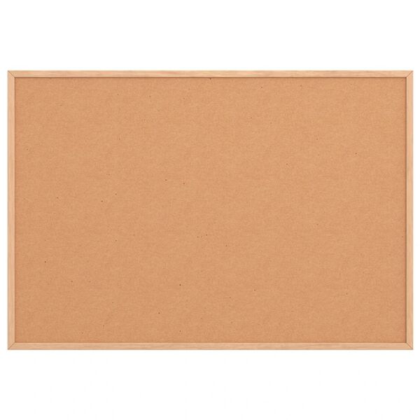 vidaXL Quadro de corti&ccedil;a com estrutura em madeira de pinho maci&ccedil;o 80x55 cm