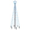 vidaXL &Aacute;rvore de Natal com espig&atilde;o 108 luzes LED 180 cm azul