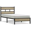 vidaXL Estrutura cama s/ colch&atilde;o derivados de madeira carvalho sonoma