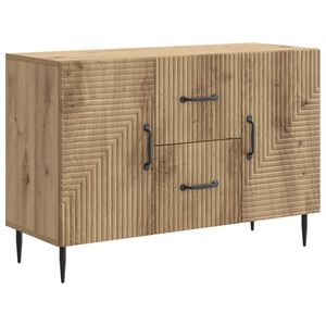 vidaXL Buffet Carvalho Arttisan 89 x 34,5 x 60 cm Derivados de Madeira