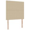 vidaXL Cabeceira LED Manual Cinza Verde 80 cm Tecido de Veludo Cotele