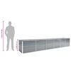 vidaXL Canteiro elevado de jardim 480x80x77cm a&ccedil;o galvanizado cinzento