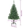 vidaXL &Aacute;rvore de Natal com 300 LEDs com suporte Verde 180 cm PVC