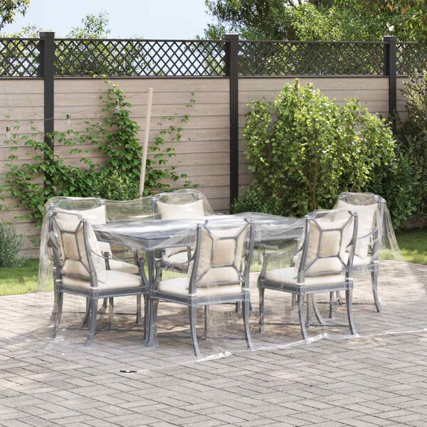 vidaXL Tarpaulina Transparente 3 x 4 m PVC