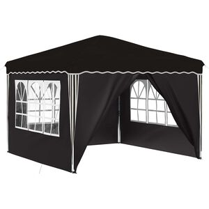 vidaXL Tenda de Festa Pop-up 288 x 288 x 245 cm Preto Tecido Oxford