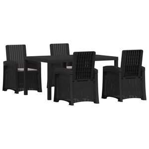 vidaXL Conjunto de Jantar para Jardim 5 unid. PP