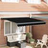 vidaXL Toldo Retr&aacute;til Preto 300 x 250 cm Tecido e Metal