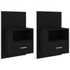 vidaXL Mesas de cabeceira montagem na parede 2 pcs preto