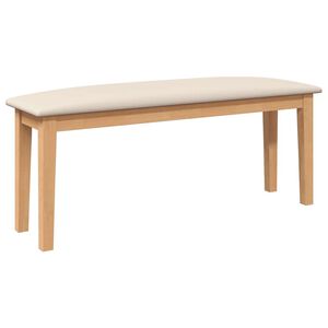 vidaXL Banco 110 cm madeira seringueira maci&ccedil;a