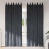 vidaXL Cortinas opacas 2 pcs Cinzento-claro 140 x 245 cm Veludo