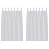 vidaXL Cortina de Voile 2 unid. Cinzento-claro 140 x 140 cm Poli&eacute;ster