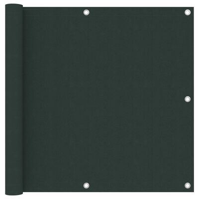 vidaXL Tela de varanda 90x600 cm tecido Oxford verde-escuro