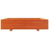 vidaXL Vaso/floreira jardim 110x110x26,5 cm pinho maci&ccedil;o castanho-mel