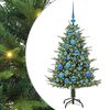 vidaXL &Aacute;rvore de Natal Artificial Pr&eacute;-iluminada com Conjunto de Bolas