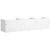 vidaXL Arm&aacute;rios de parede 2 pcs 75x18x16,5 cm derivados madeira branco