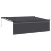 vidaXL Toldo retr&aacute;til Antracite 450 &times; 300 cm Poli&eacute;ster e Alum&iacute;nio