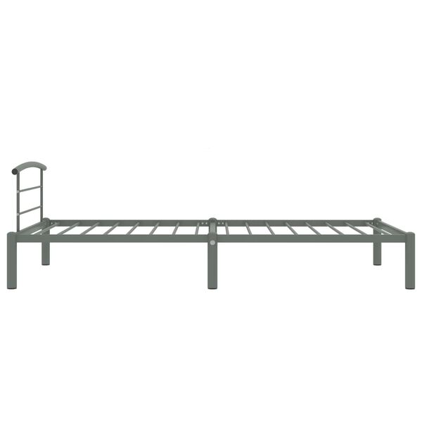 vidaXL Estrutura de cama 90x200 cm metal cinzento