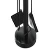 vidaXL Conjunto de ferramentas para lareira de 5 pe&ccedil;as 18x56 cm a&ccedil;o