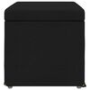 vidaXL Banqueta Preto 61 x 41 x 40 cm Tecido e Madeira Engenharia