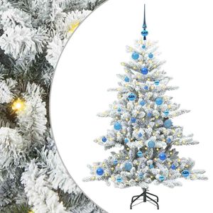 vidaXL &Aacute;rvore de Natal Articulada Artificial Branco 150 cm PVC e A&ccedil;o