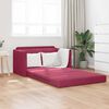 vidaXL Sof&aacute;-Cama 110cm Vinho Vermelho Veludo