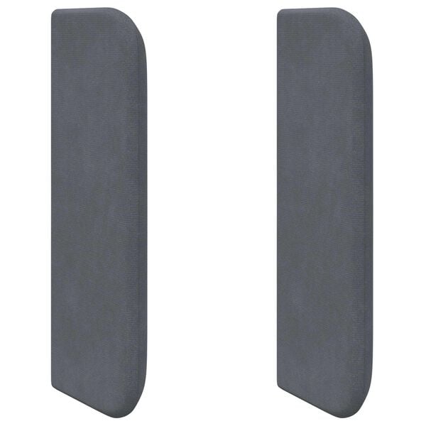 vidaXL Orelha de Cabeceira Cinzeto 40,5 x 40,5 x 4 cm Veludo