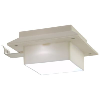 vidaXL Candeeiro de exterior solar LED 6 pcs branco quadrado 12 cm