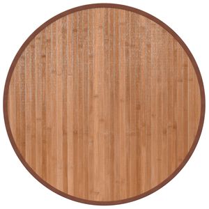 vidaXL Tapete redondo 60 cm bambu natural