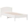 vidaXL Cama sem colch&atilde;o 90x200 cm madeira de pinho maci&ccedil;a branco