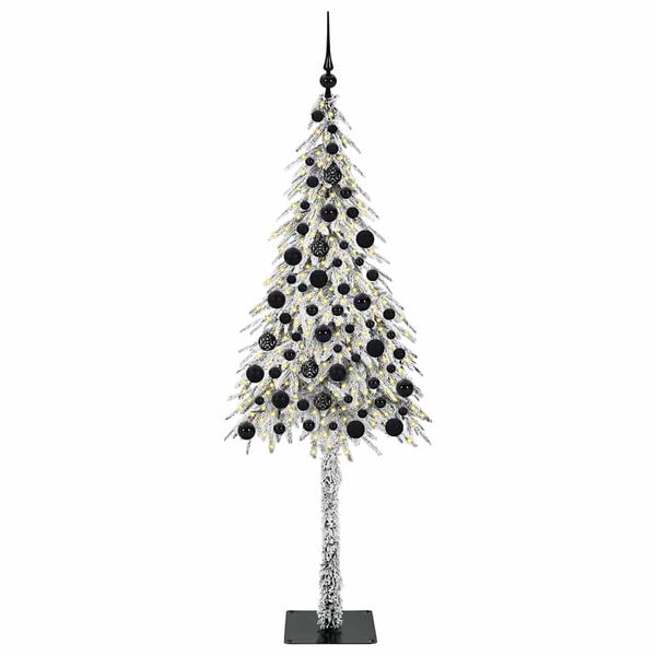 vidaXL &Aacute;rvore de Natal com 300 LEDs com suporte Branco 180 cm PE e A&ccedil;o