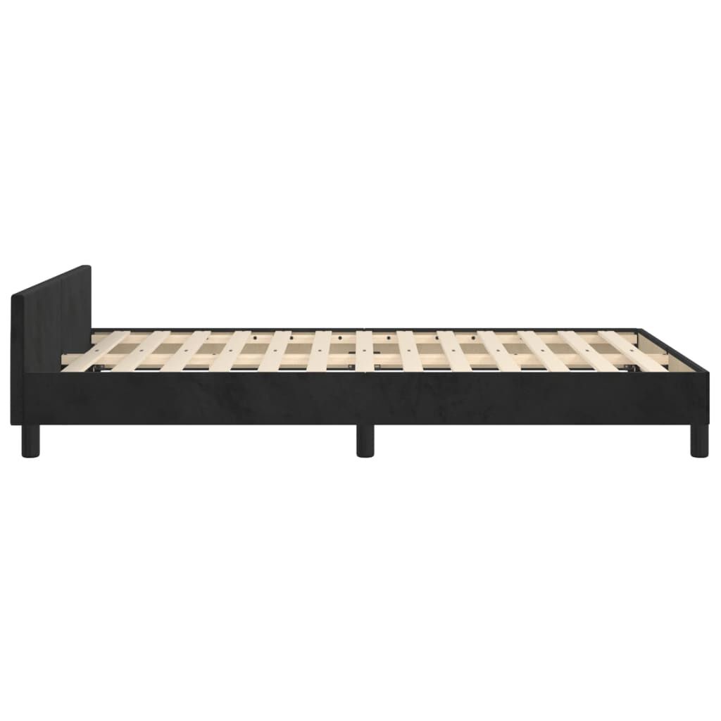 vidaXL Estrutura de cama sem colchão 120x200 cm veludo preto