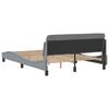 vidaXL Estrutura de cama Dover 140x190 cm tecido cinzento-claro