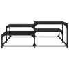 vidaXL Mesa de centro Carvalho Preto 107 x 107 x 40 cm