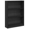 vidaXL Estante 80 x 24 x 109 cm Derivados de Madeira Carvalho Preto
