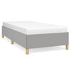 vidaXL Estrutura de cama sem colch&atilde;o 80x200 cm tecido cinzento-claro